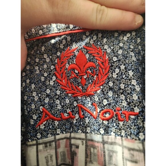 Au Noir Long Sleeves Men Shirt Size 7 Pre-Owned - Picture 2 of 9